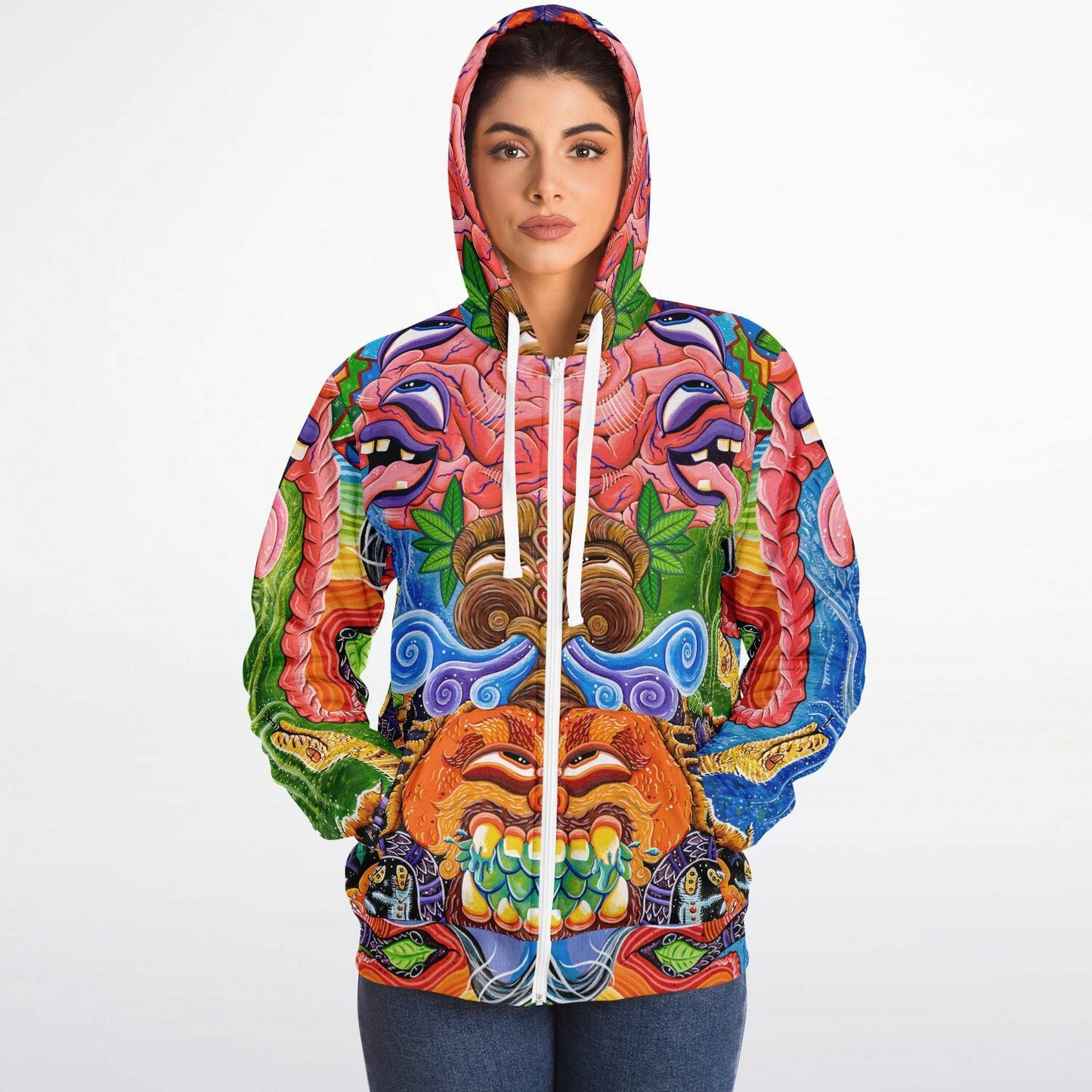 Jungle Journey - Microfleece Ziphoodie