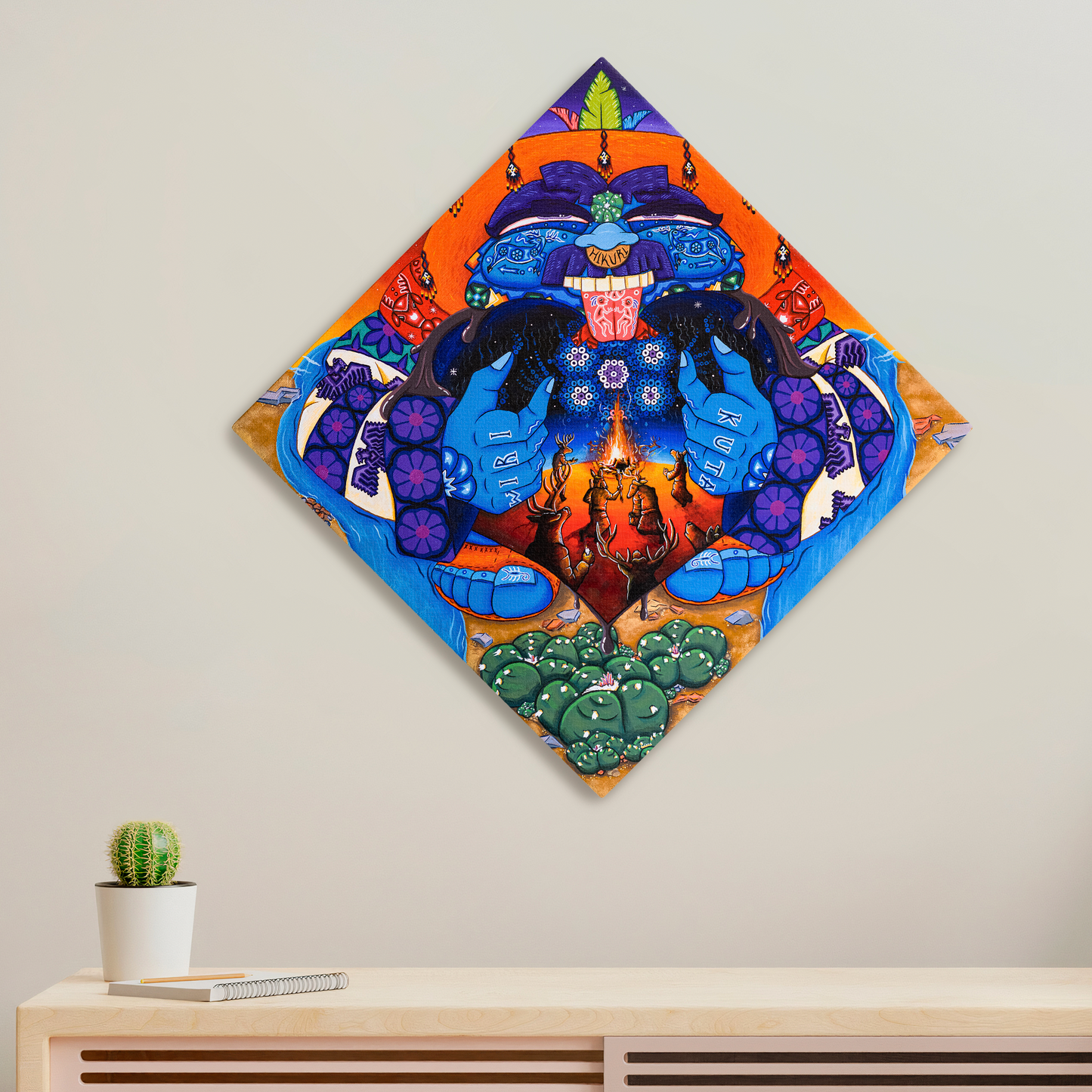 Corazon de Chocoyote - Stretched Canvas Print