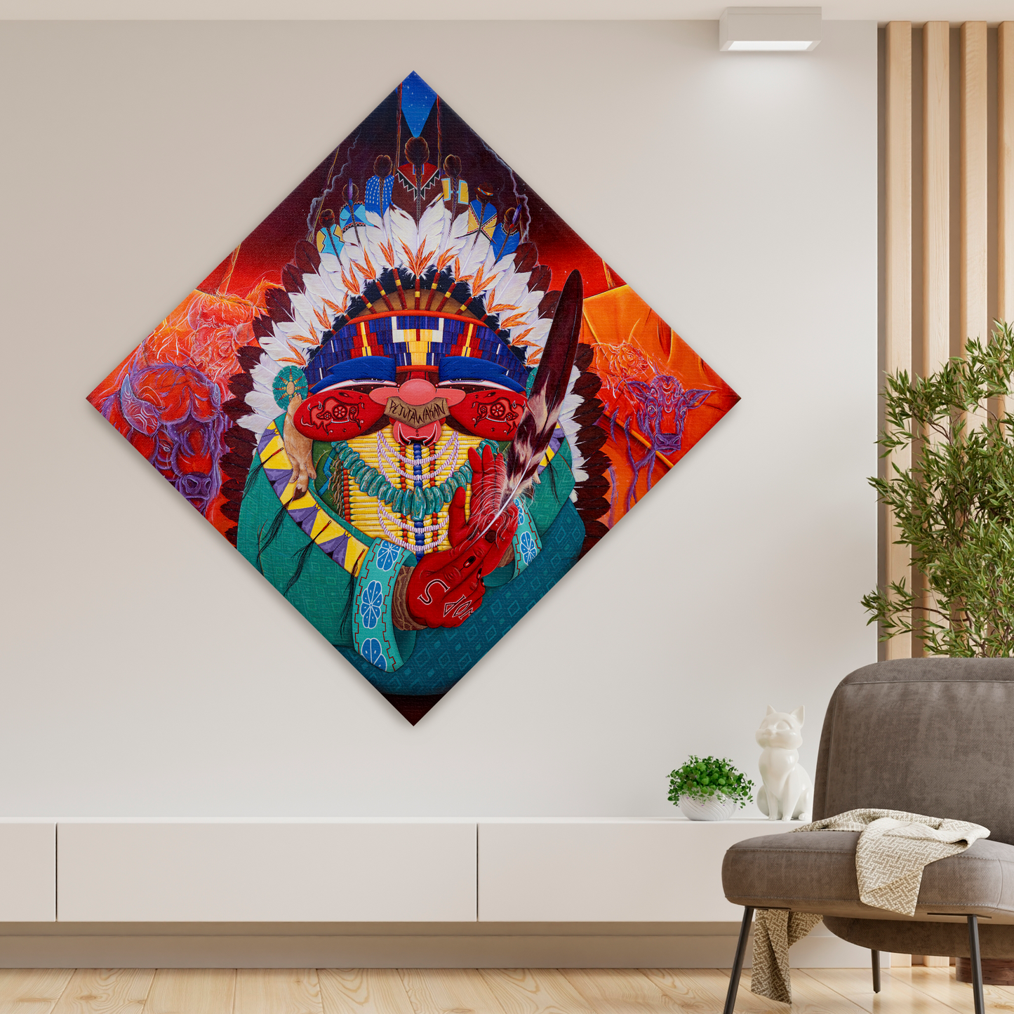 Family Prayer - Stretched Canvas Print