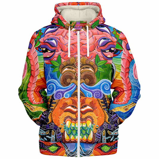 Jungle Journey - Microfleece Ziphoodie