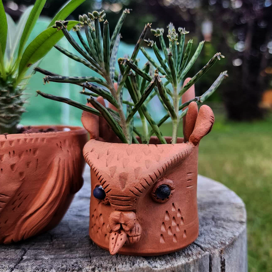 Deer Clay Planter
