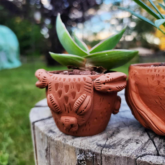 Rabbit Clay Planter