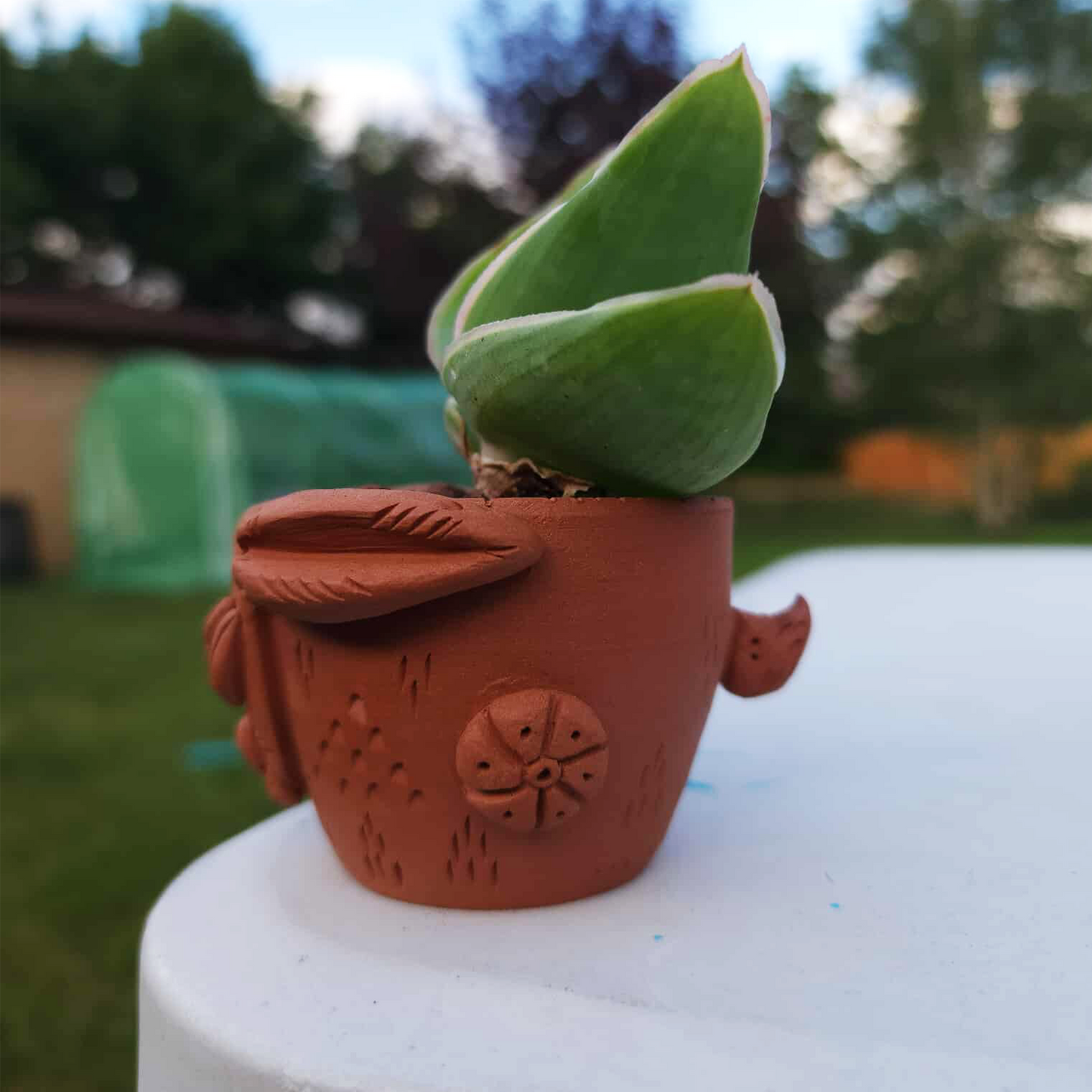 Rabbit Clay Planter