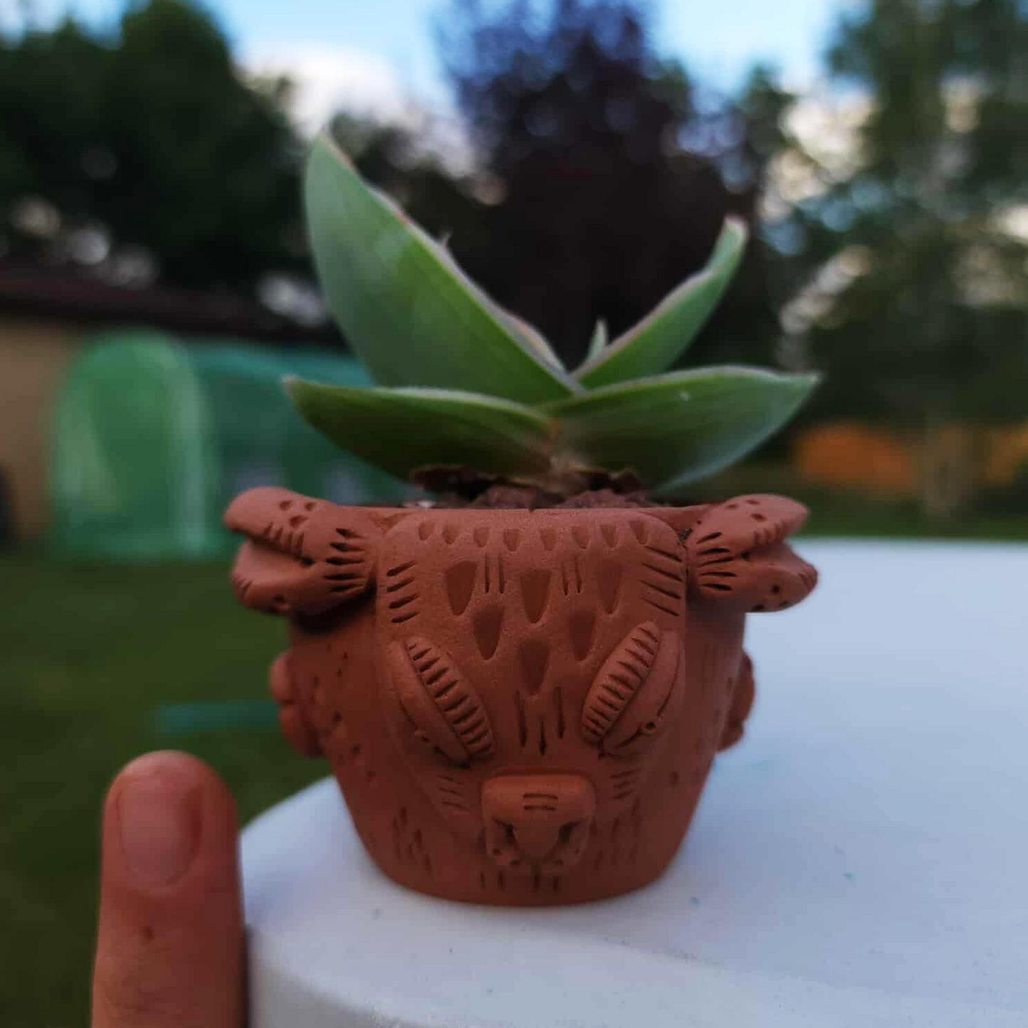 Rabbit Clay Planter