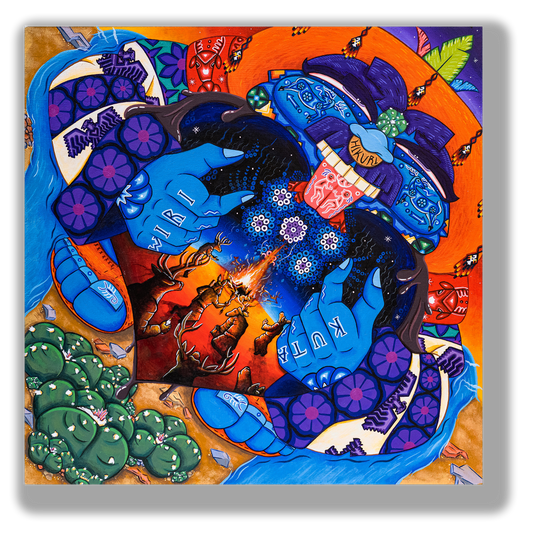 Corazon de Chocoyote - Stretched Canvas Print